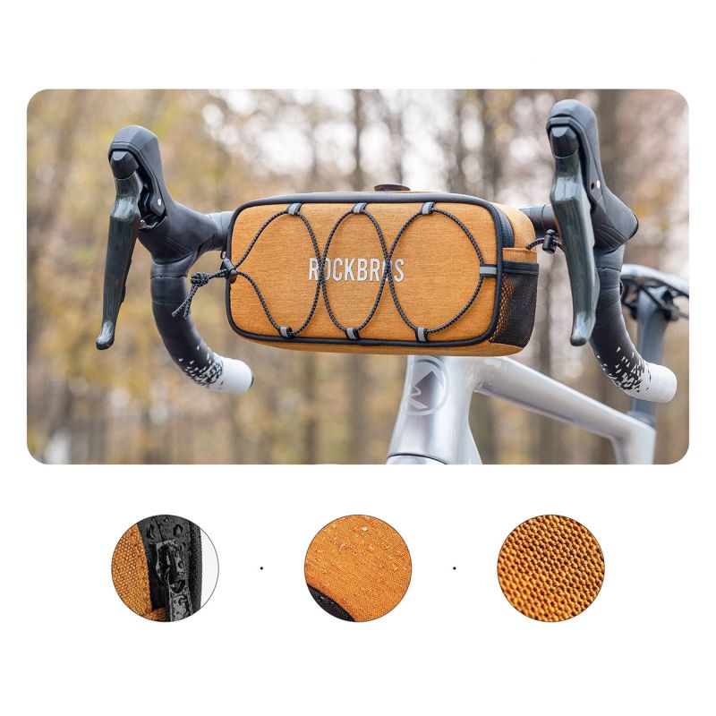 Rockbros TL001 ROAD TO SKY 1.9L Handlebar Waterproof - Orange pomarańczowy sporttáska 5907769384219-211526