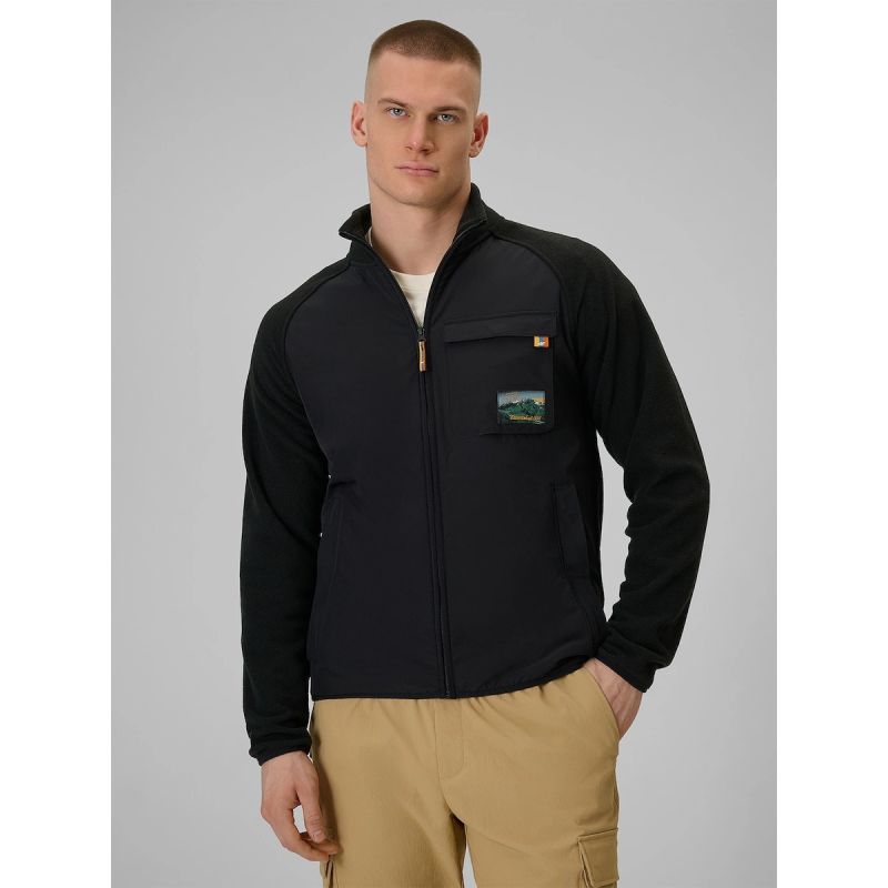 4F Regular men's fleece with stand-up collar polár pulóver 4FRAW25TFLEM446-20S