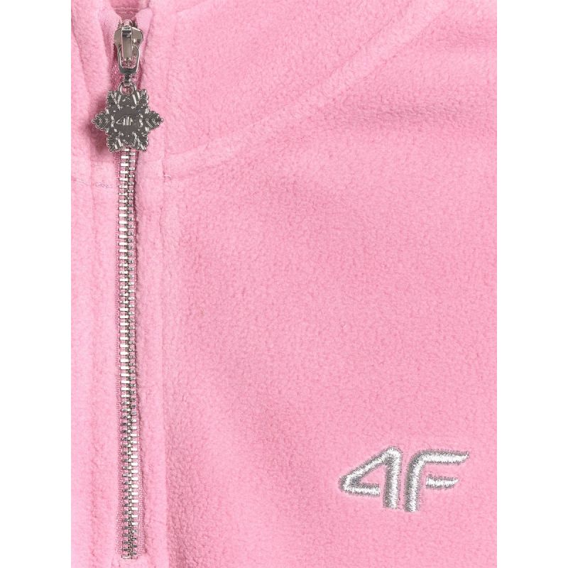 4FWarm oversize fleece with stand-up collar for girls 4F 4FJRAW25TFLEF441-54S pulóver