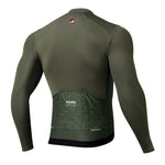 Rockbros 15220003004 ROAD TO SKY men's cycling jersey long sleeve - green zöld póló
