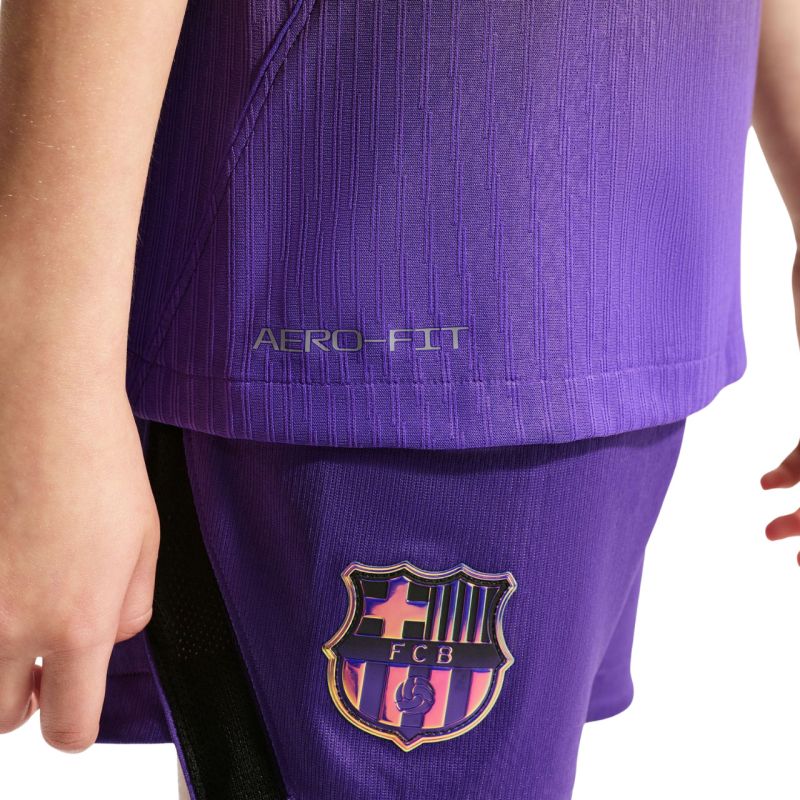 Nike FC Barcelona 2026/27 Match Away Kids' Jersey Black and lila ruházat II1852505