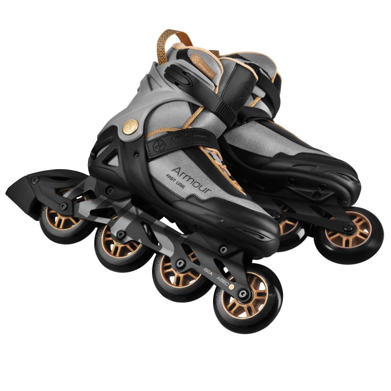 Na22151 Armour Gray Roller Skates Size 39 Nils Extreme szürke görkorcsolya