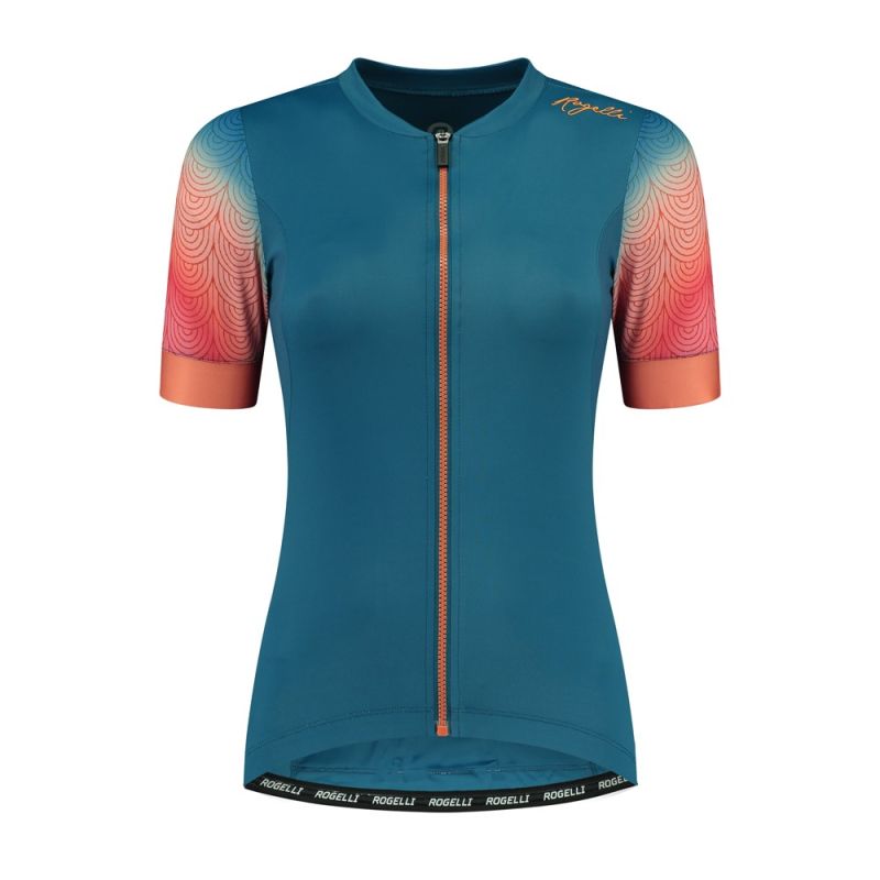 Rogelli WAVES women's t-shirt blue- korall póló