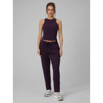 Women's slim ribbed knit top 4F