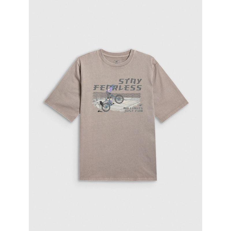 4F Boy's loose T-shirt with print 158/164 ruházat 4FJRSS26TTSHM4279-25S