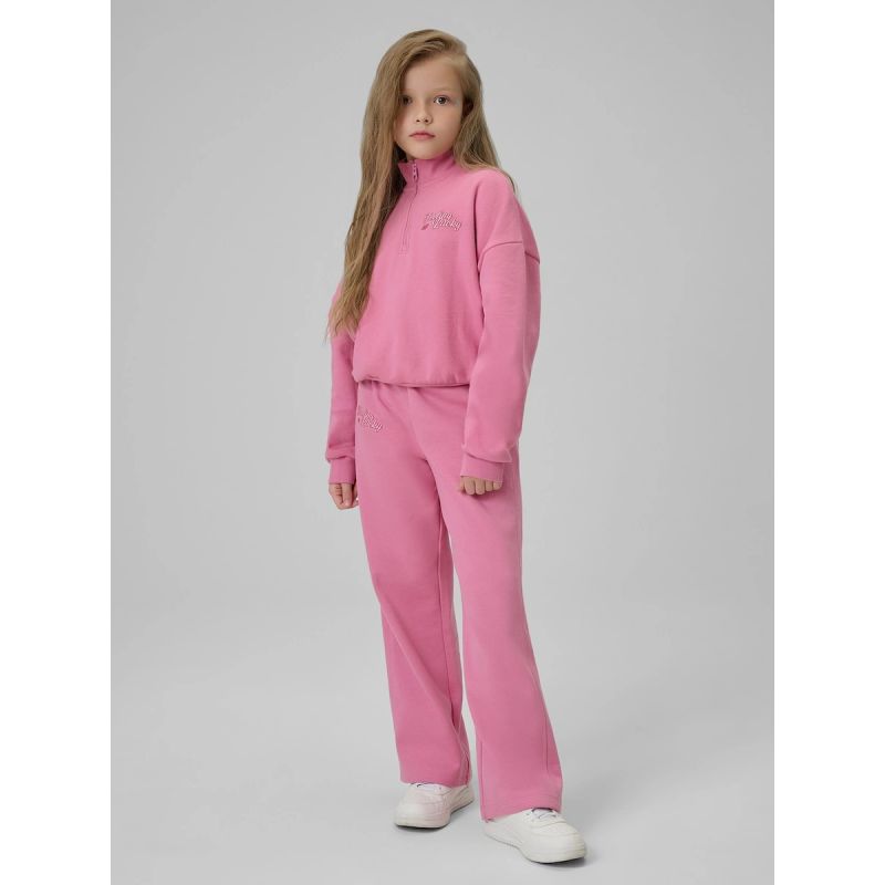 4F Girls' straight leg sweatpants ruházat 4FJRSS26TTROF1727-54S