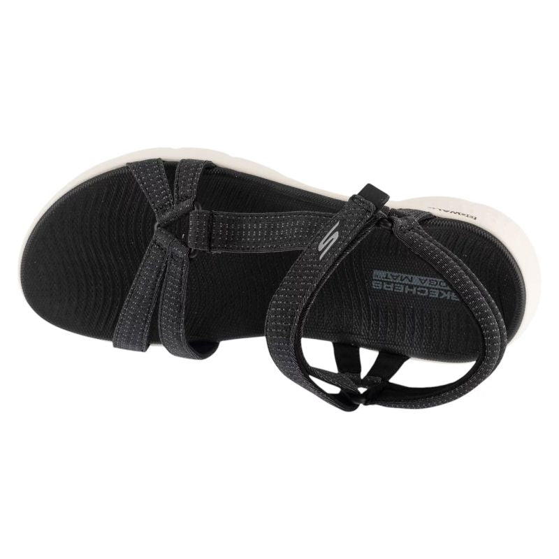 Skechers Go Walk Flex Sandal – Sublime Black fekete utcai cipő 141451-BKW