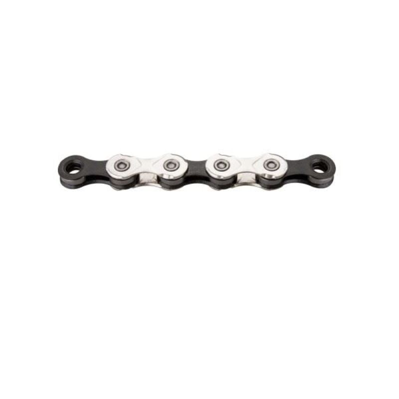 KMC Chain X11' 118 sts silver black foil