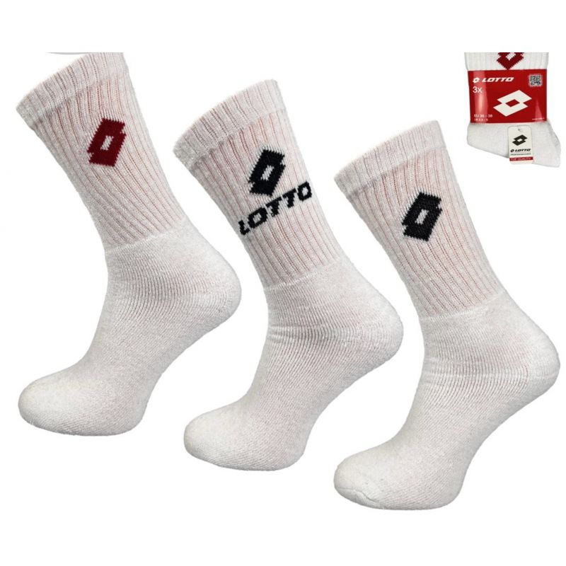 Lotto Terry Socks White 3 Pairs fehér zokni