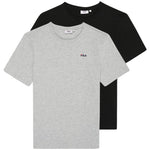Fila Brod Men's T-Shirt 2 Pack Black, Gray szürke póló