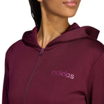Adidas Women's Essentials Linear Burgundy Tracksuit 2xs szett KQ7588