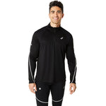 Asics Road Lite-Show 1/2 Zip Top fekete pulóver 2011D094001