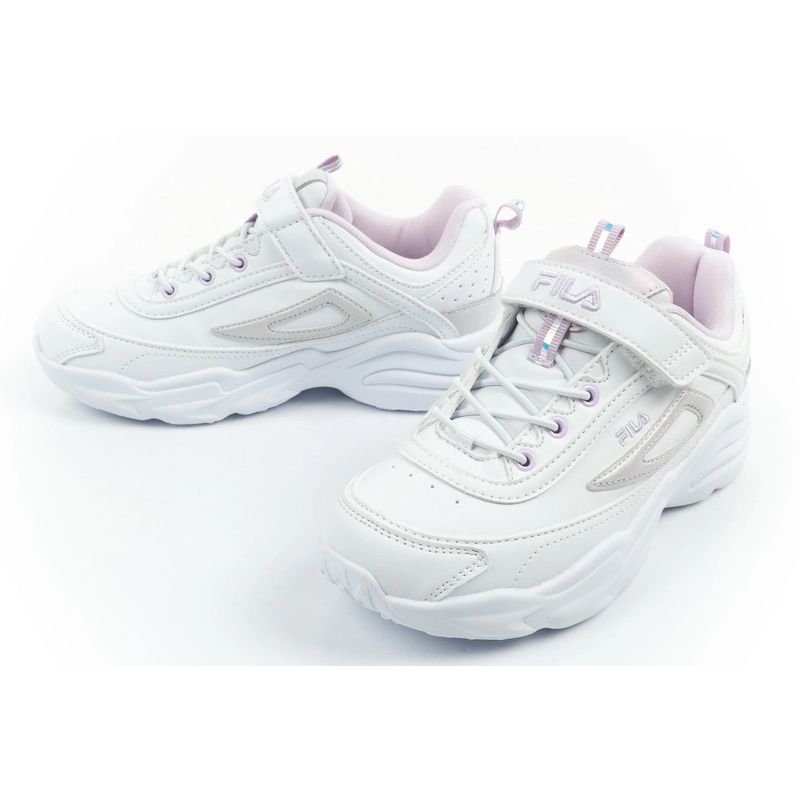 Fila Skye V children's sports for girls with velcro, fehér cipő