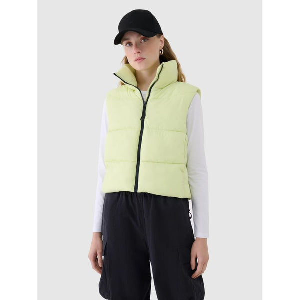 4f Cropped down vest with synthetic filling for women 4FWSS25TVJAF182-45S General