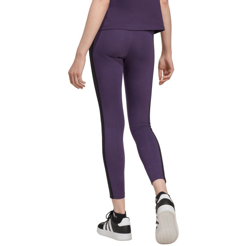 adidas Women's Essentials 3-Stripes Cotton Leggings Purple JY3176 Kiegészítő