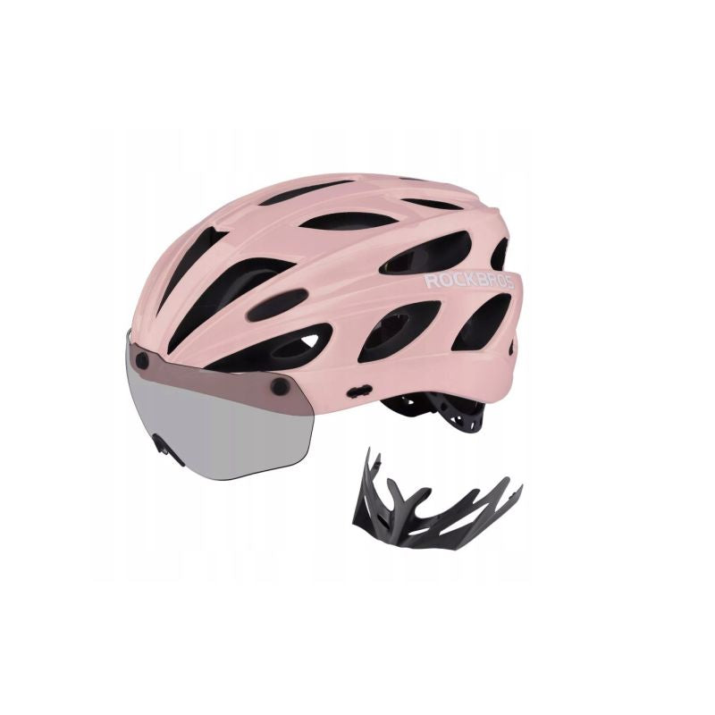 Rockbros bike helmet TT-16-F (58-65cm) rózsaszín sisak SITT-16-F