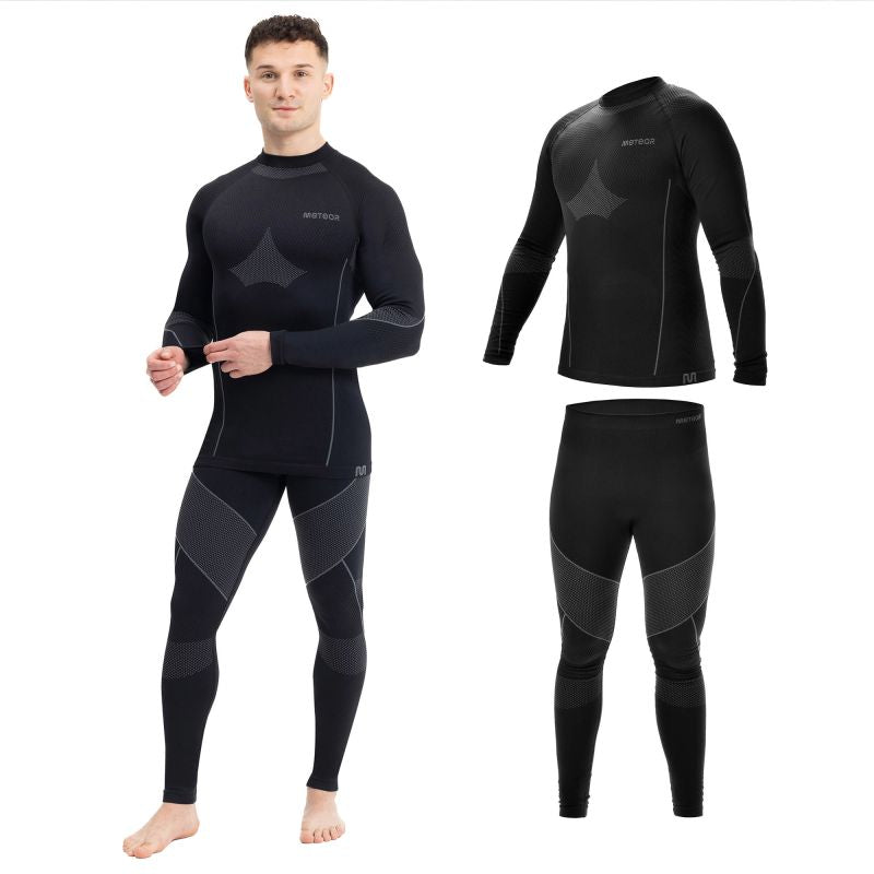 Meteor thermal underwear M/LM fekete férfi termoaktív ruha 16687