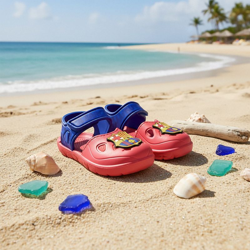 FC Barcelona children's sandals with Velcro