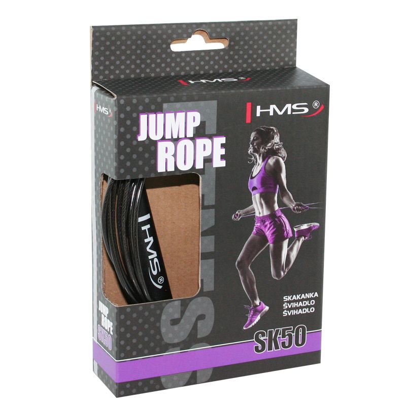 HMS SK50 Speed Jump Rope fekete edzéssegítő 17-36-200