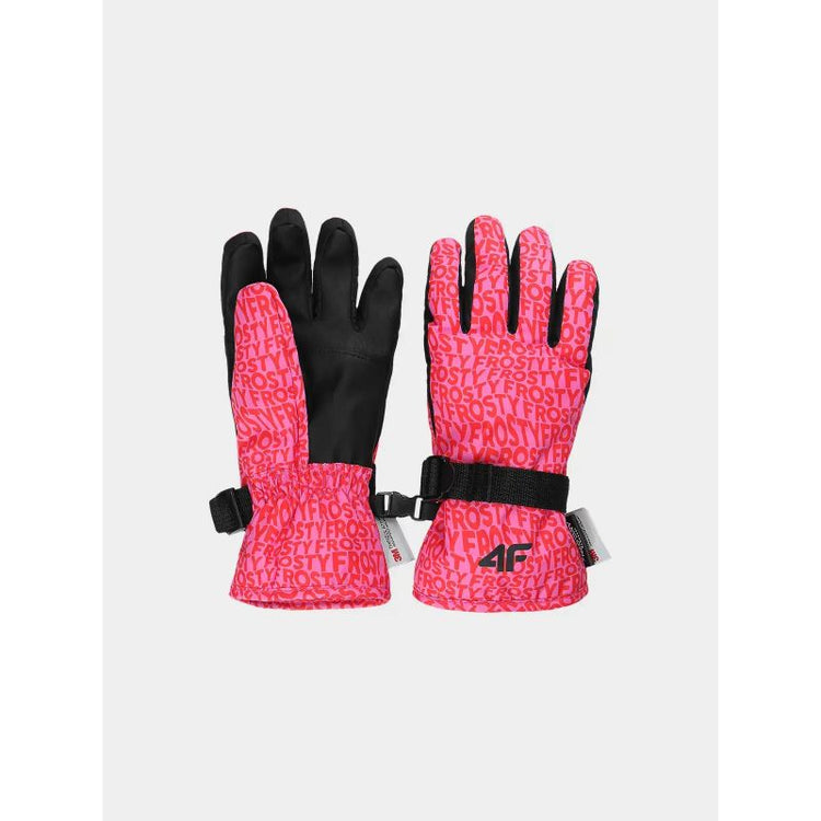 4F Jr Ski Gloves 4FJWAW24AFGLF127-92A rózsaszín síkesztyű