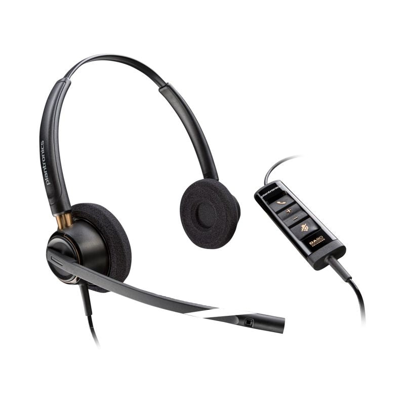 POLY EncorePro 525 Stereo Headset with Microsoft Teams Certification and USB-A Port