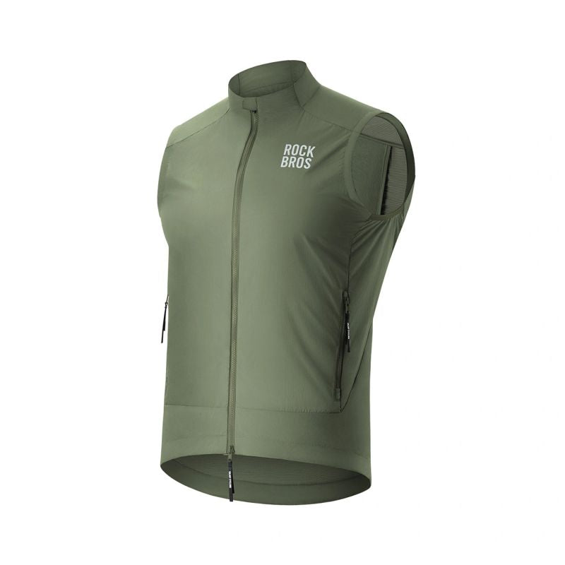 Rockbros Spring/Autumn Windproof Vest Size M - Green zielony \ m vests
