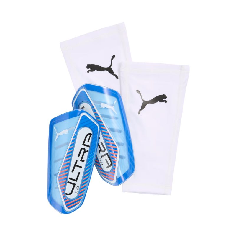 Puma Ultra Flex Sleeve Football Blue and 30987 fehér shin guards