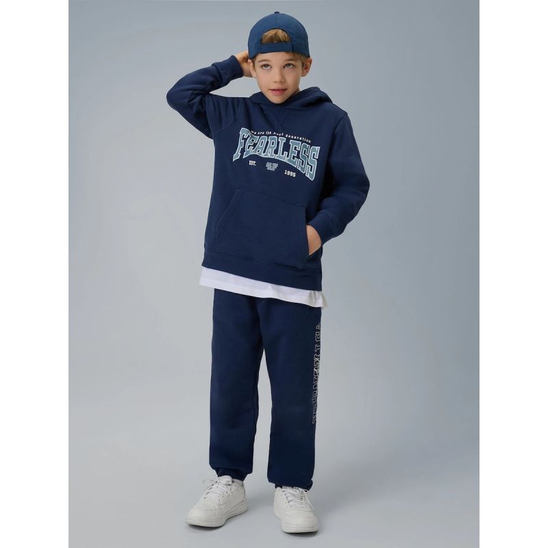 Boy's regular hooded sweatshirt 4F