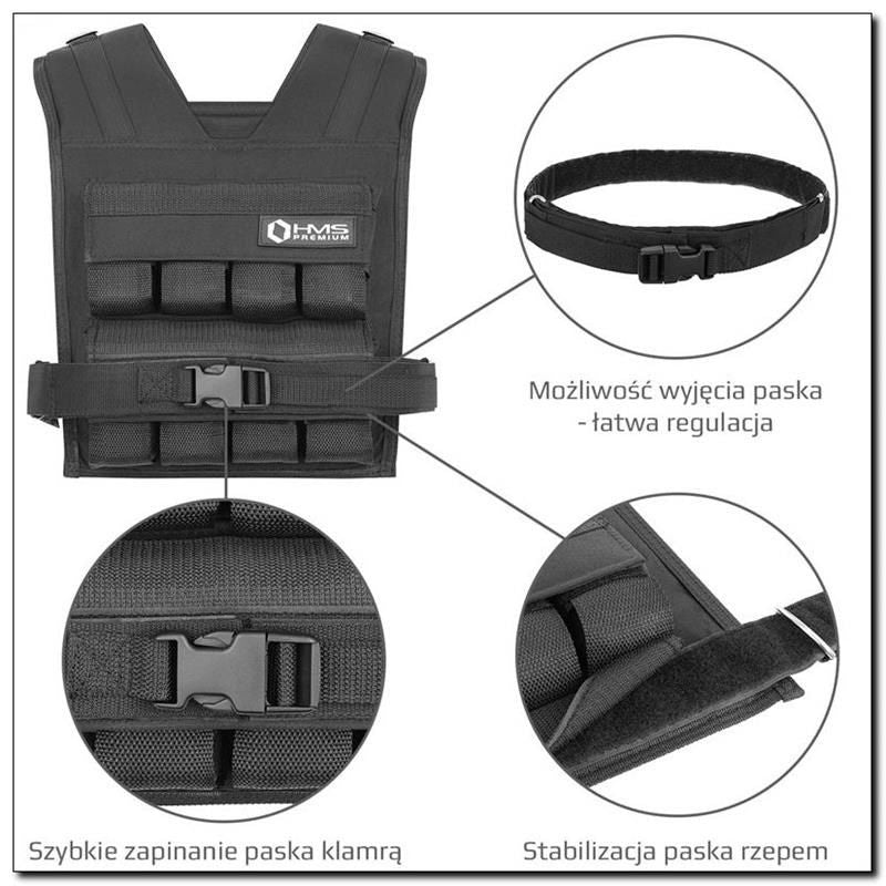 HMS Cordura KTO16 16kg Weighted Training Vest mellény 17-62-210