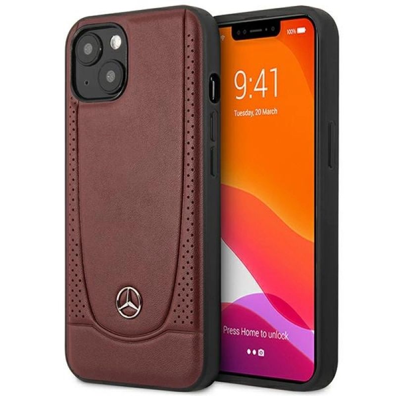 Mercedes MEHCP15SARMRE iPhone 15 6.1" /red hardcase Leather Urban Bengale piros phones and accessories