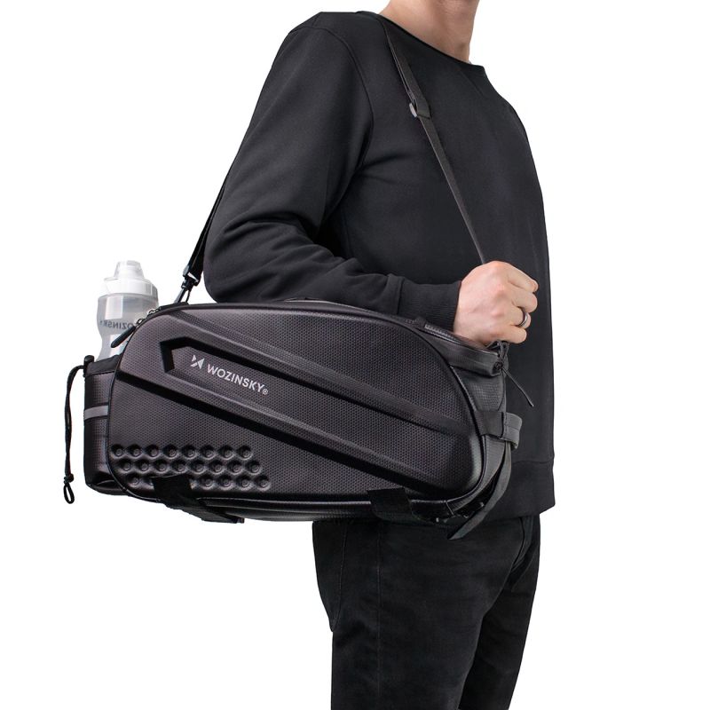 Wozinsky Bike Trunk with Long Strap and Expandable Side Pockets - Black fekete táska 304004-200626