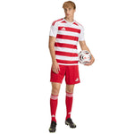 Adidas Men's Hooped 26 Jersey White-Red piros férfi póló KF3388