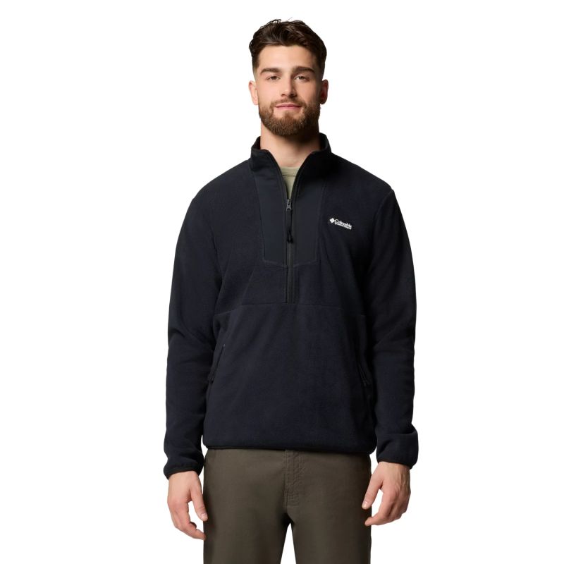Columbia Sequoia Grove Half-Zip Fleece Black fekete polár pulóver 2095901011