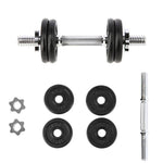 HMS Threaded dumbbell SG01 7 kg fekete edzőfelszerelés 17-59-123