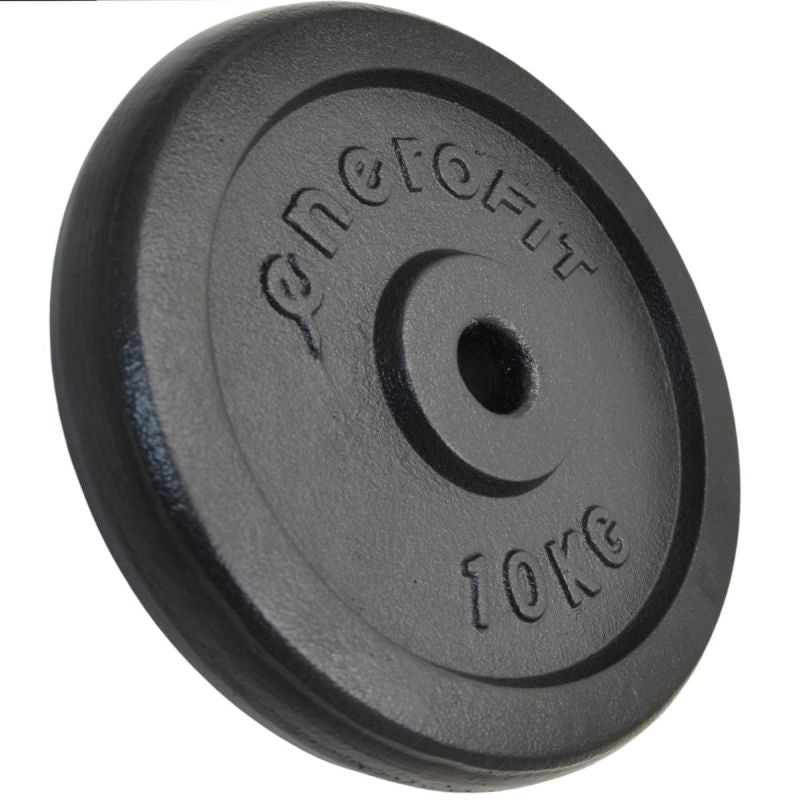 Enero BLACK CAST IRON WEIGHT 10KG FIT Ø26.5 1 pc. fekete weight, strength training equipment, training equipment