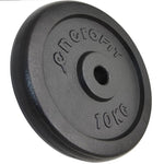 Enero BLACK CAST IRON WEIGHT 10KG FIT Ø26.5 1 pc. fekete weight, strength training equipment, training equipment