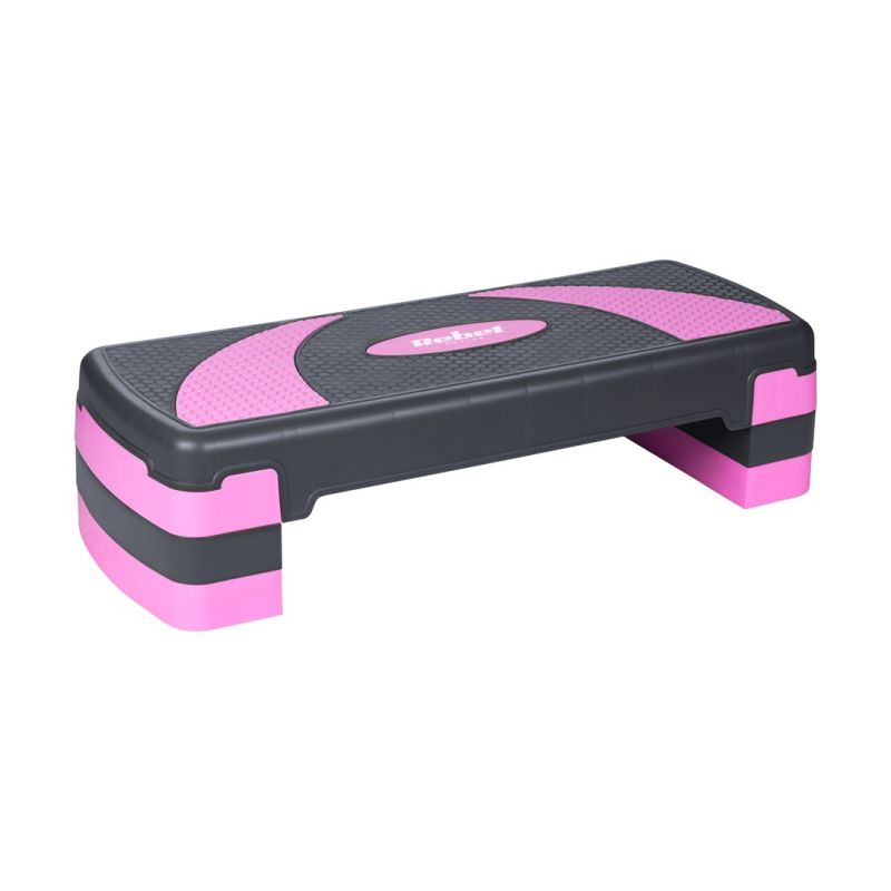 Rebel Aerobics and Fitness Step ACTIVE, 3 Levels, Grey-Purple lila edzéssegítő RBA-3225-PU