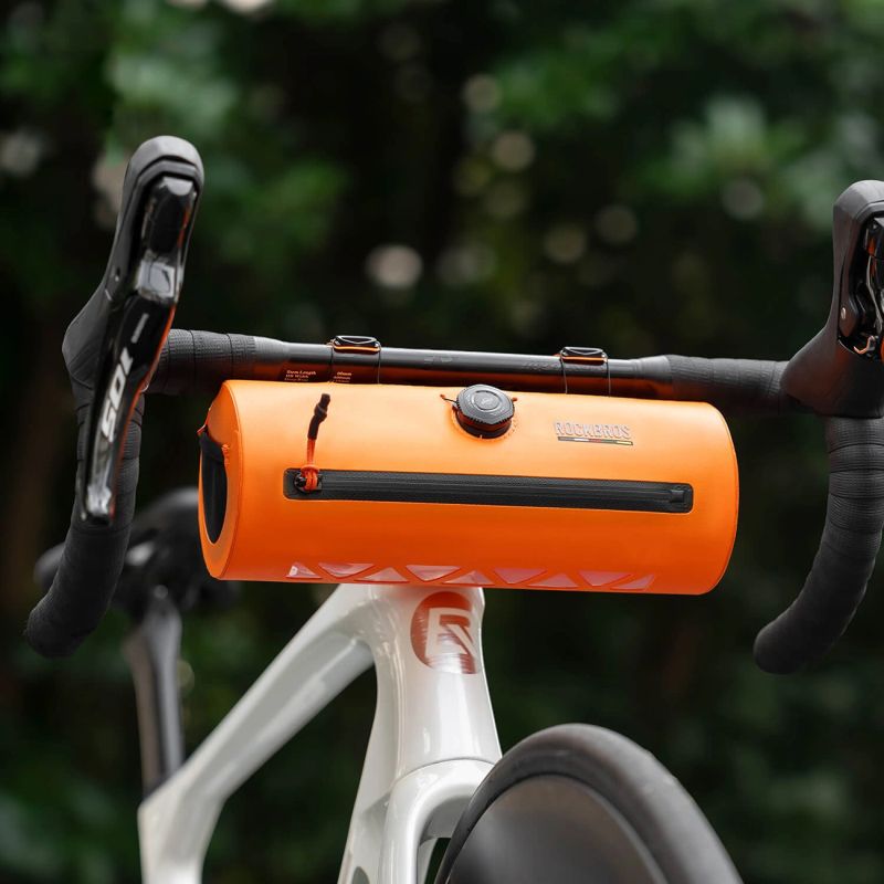 Rockbros AS-143 ROAD TO SKY handlebar bicycle bag, waterproof, 2 l - orange pomarańczowy táska 30110092001-211554