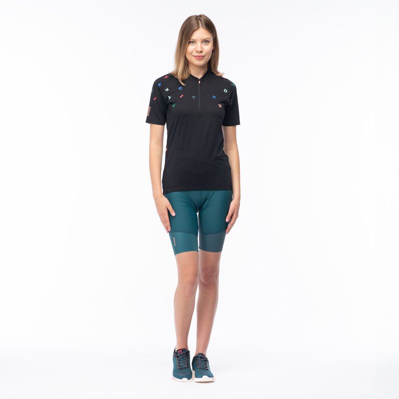Radvik Delta W Cycling Jersey fekete póló