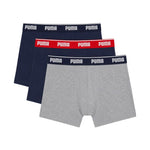 Puma Men's Boxer 3 Pack Navy Blue, 947130 szürke short
