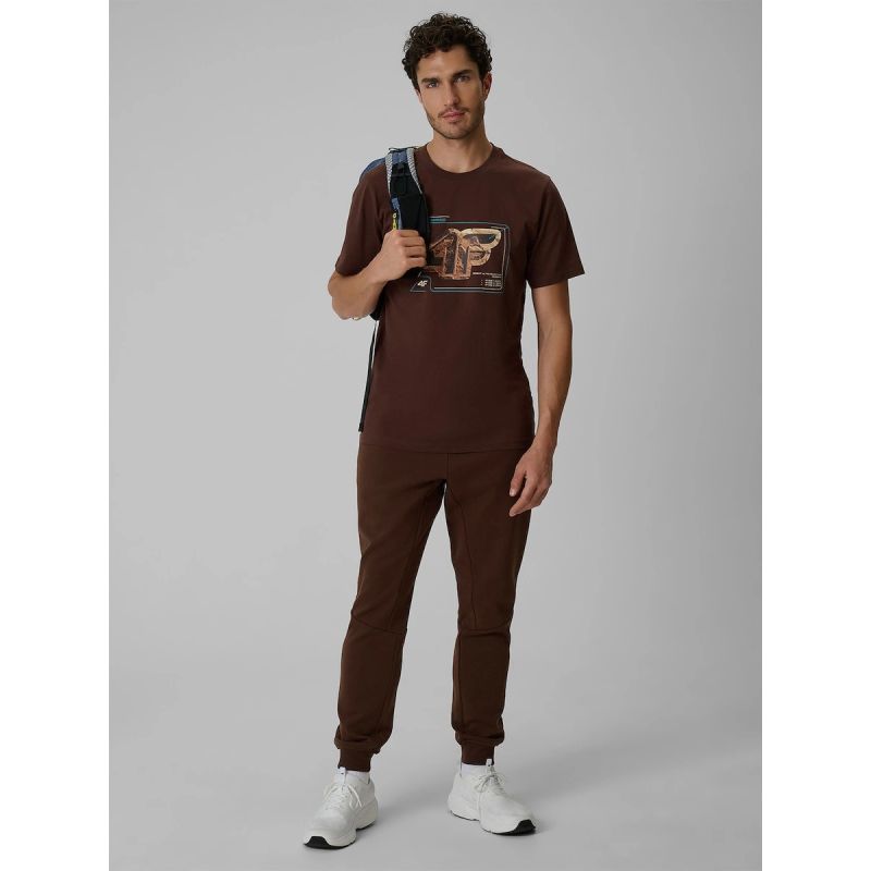 4F Men's regular printed T-shirt férfi póló 4FRSS26TTSHM4230-81S