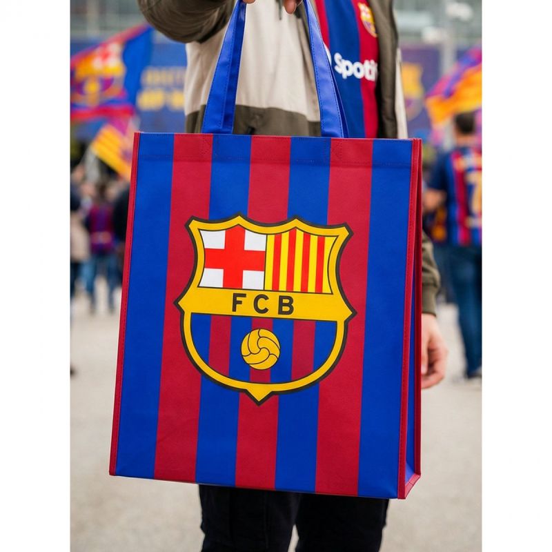 FC Barcelona eco-friendly shopping 32X38cm B9040 wielokolorowy táska