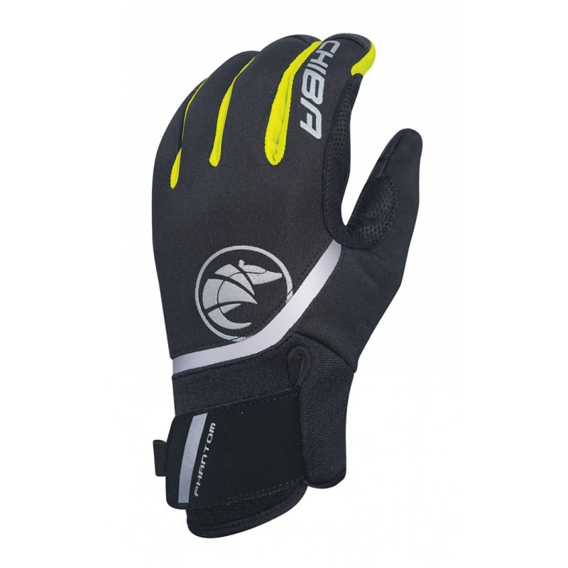 CHIBA PHANTOM Gloves Black and Yellow