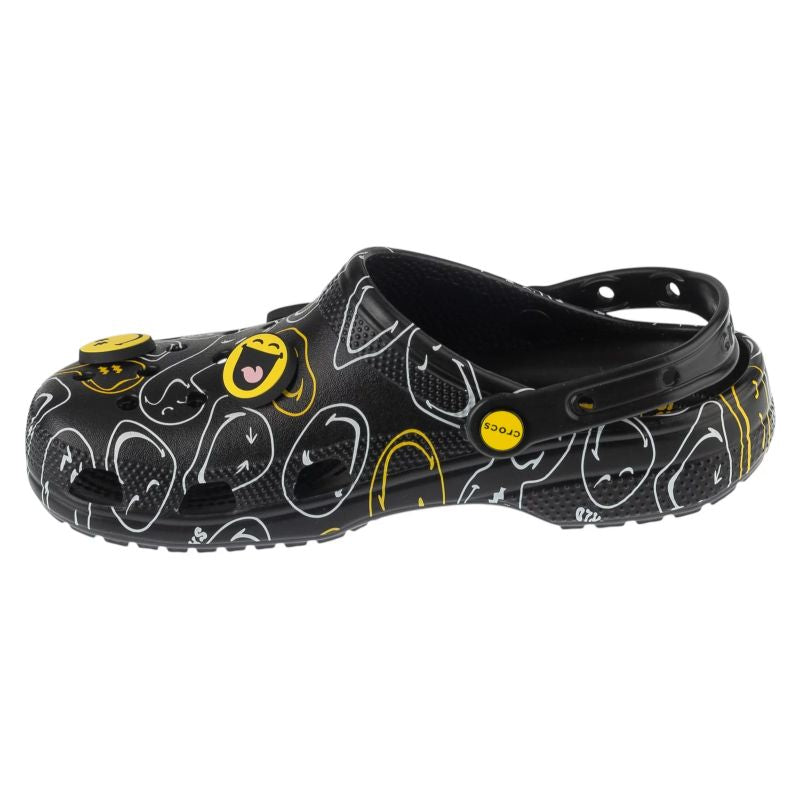 Crocs Classic Smiley Clog Black 38/39 papucs 211693-90H