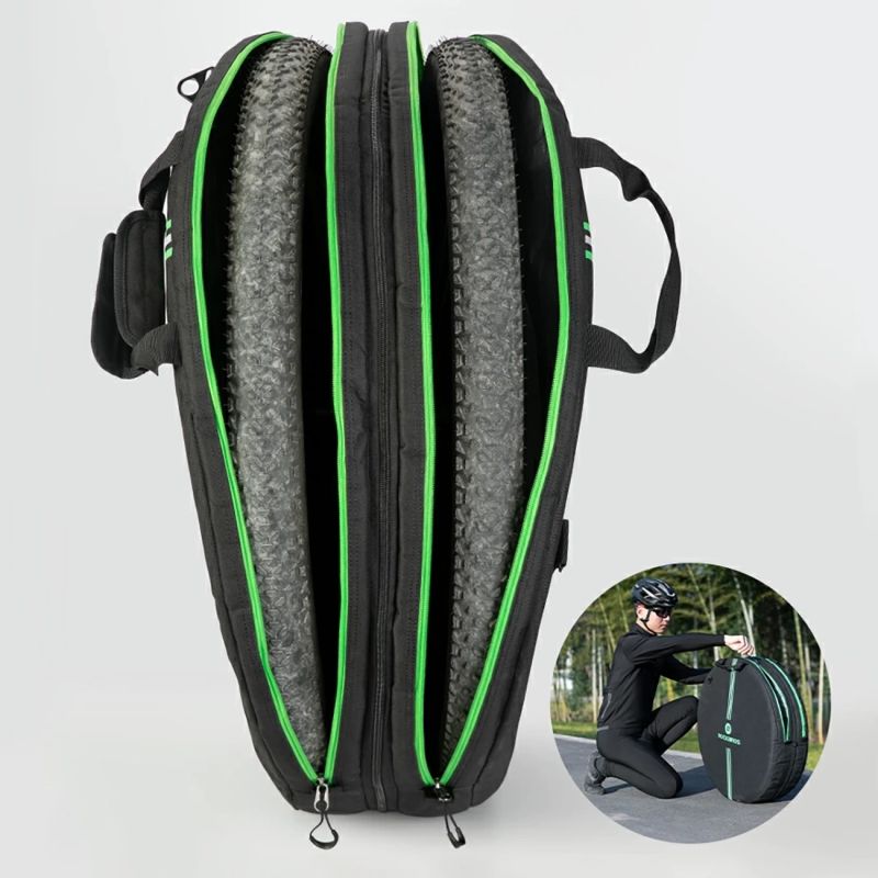 Rockbros D40 transport cover for ø74cm wheel - black fekete covers
