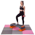 One Fitness Multipack MP10 puzzle mat pink and gray 9 pieces 10 mm szürke edzőfelszerelés 17-63-084