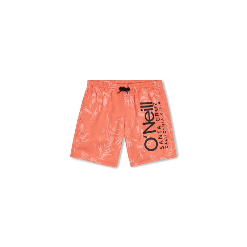 O'Neill Mix & Match Cali Floral 13'' Swim Jr narancssárga shorts, swimming shorts