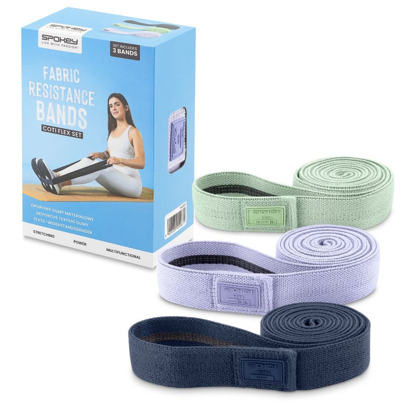 Spokey Set of 3 COTI FLEX SET fabric resistance bands Kiegészítő