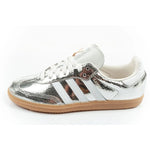 Adidas women's sports shoes Samba OG silver sneakers fashionable leather szürke sportszár