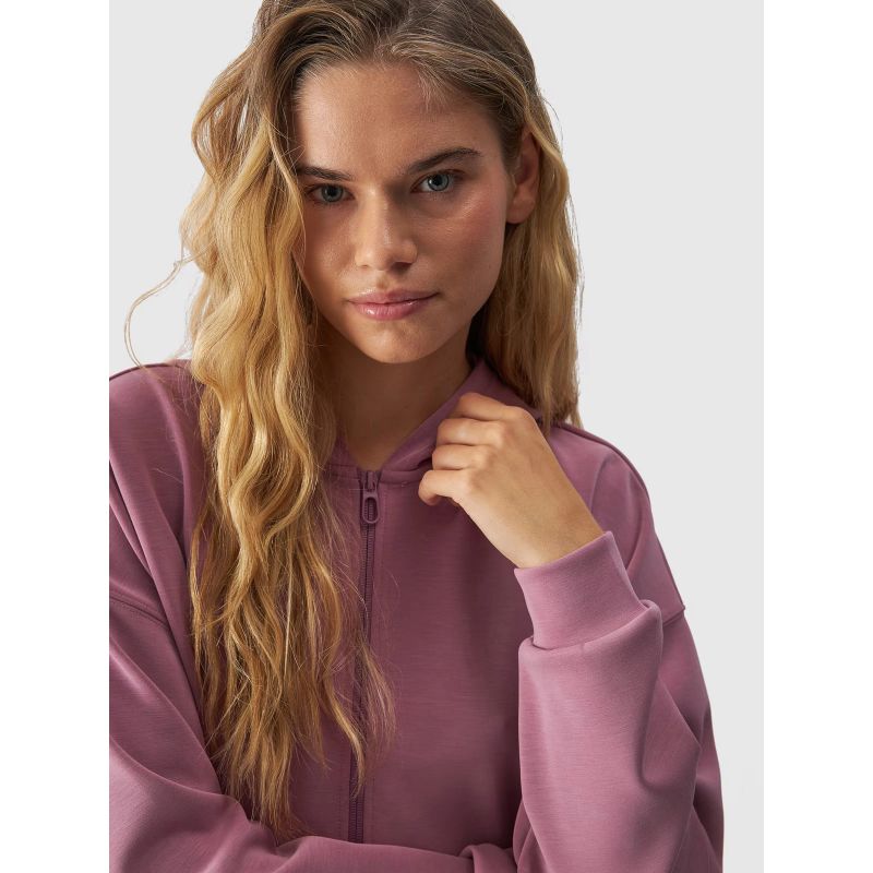 4f Women's modal zip-up sweatshirt 4FWAW24TSWSF1341-53S Kiegészítő
